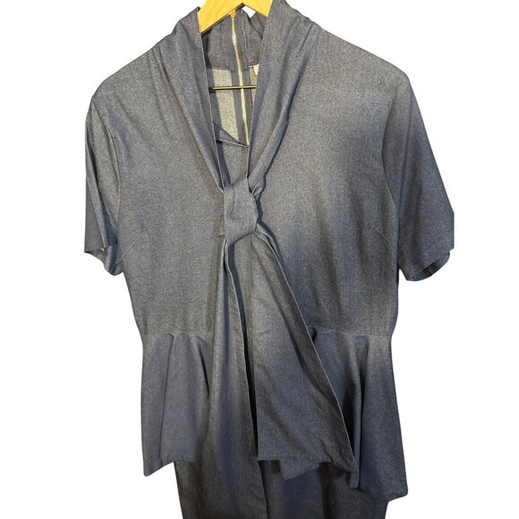 Eien Womens 3XL Peplum Dress With Tie & Zipper - Picture 2 of 4